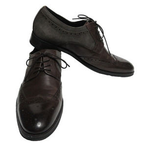 Kenneth Cole New York Leather Brock Lace Up Wingtip Dress Shoes BROWN Size 13